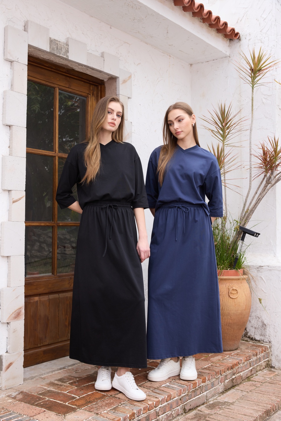 AS SS26 oversize loose T-shirt - Linen Dress Wrap review and price