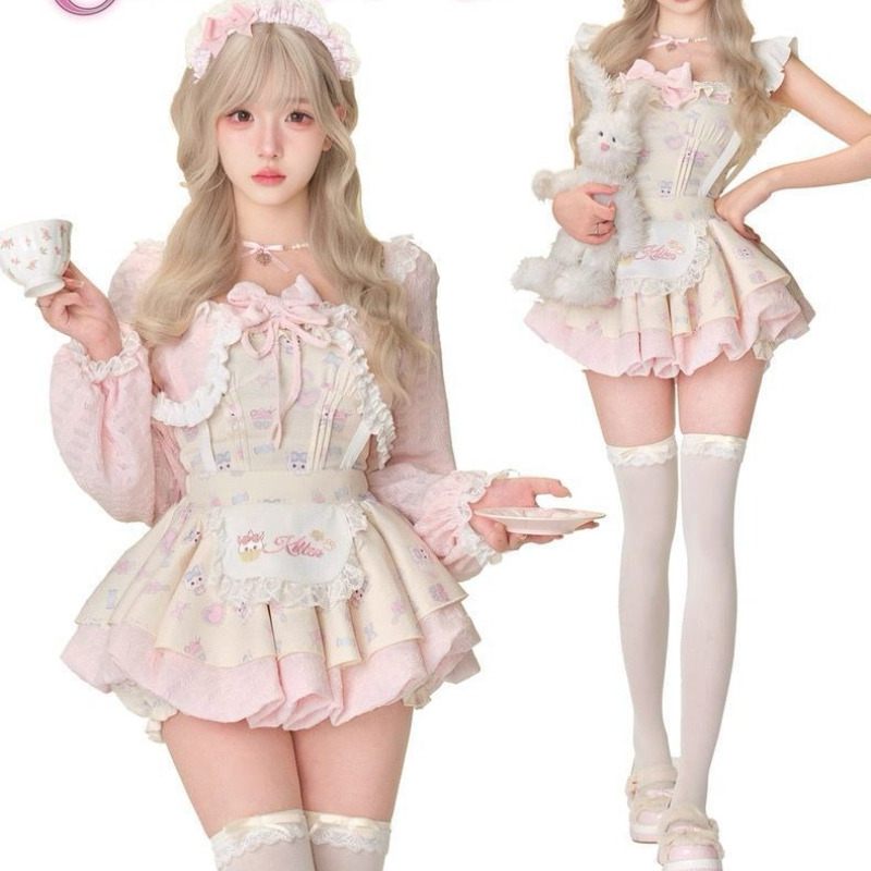 Japanese Sweet Lolita Style 3  - Crop Top Crochet review and price