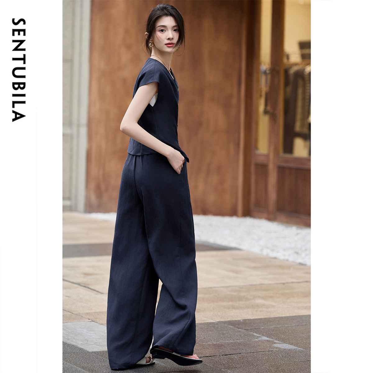 SENTUBILA Summer Linen Pant Se - Linen Pant Wide review and price
