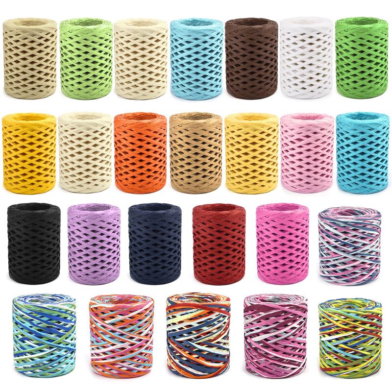 100M Natural Raffia Straw Yarn - Crochet Bag Raffia review and price