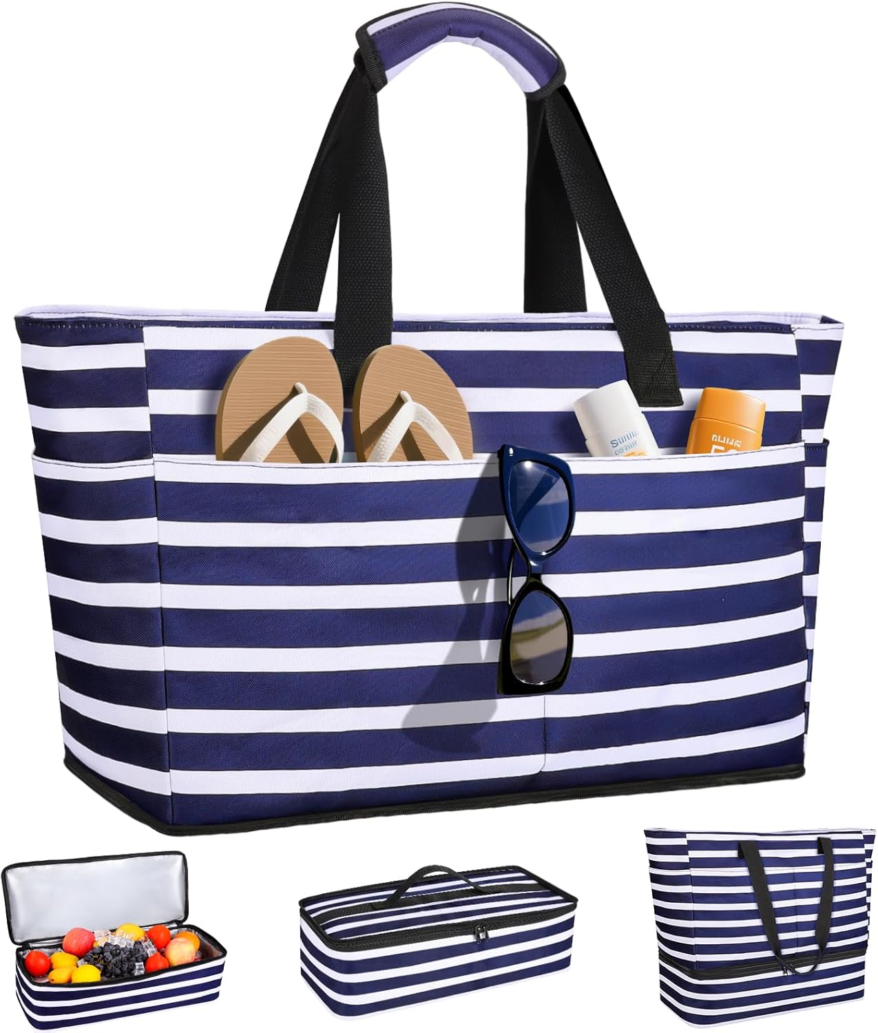 Beach Bag with Cooler, 49L Wat - Tote Bag Beach review and price