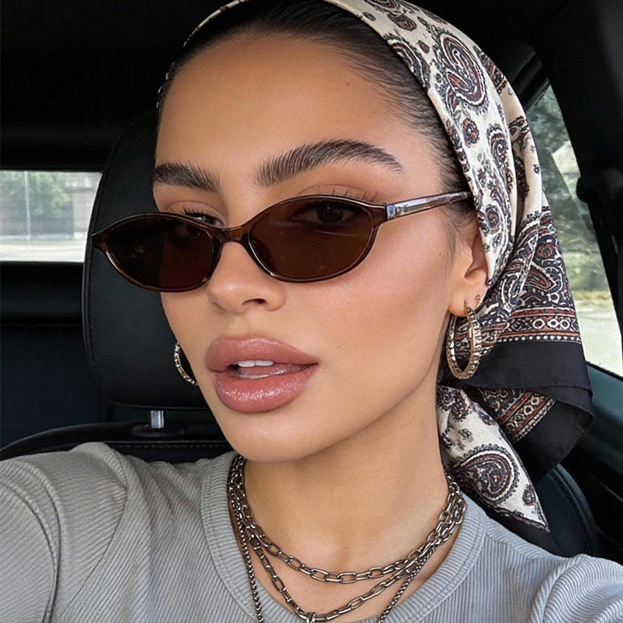 Fashion Oval Simple Literary S - Sunglasses Cat Eye review and price