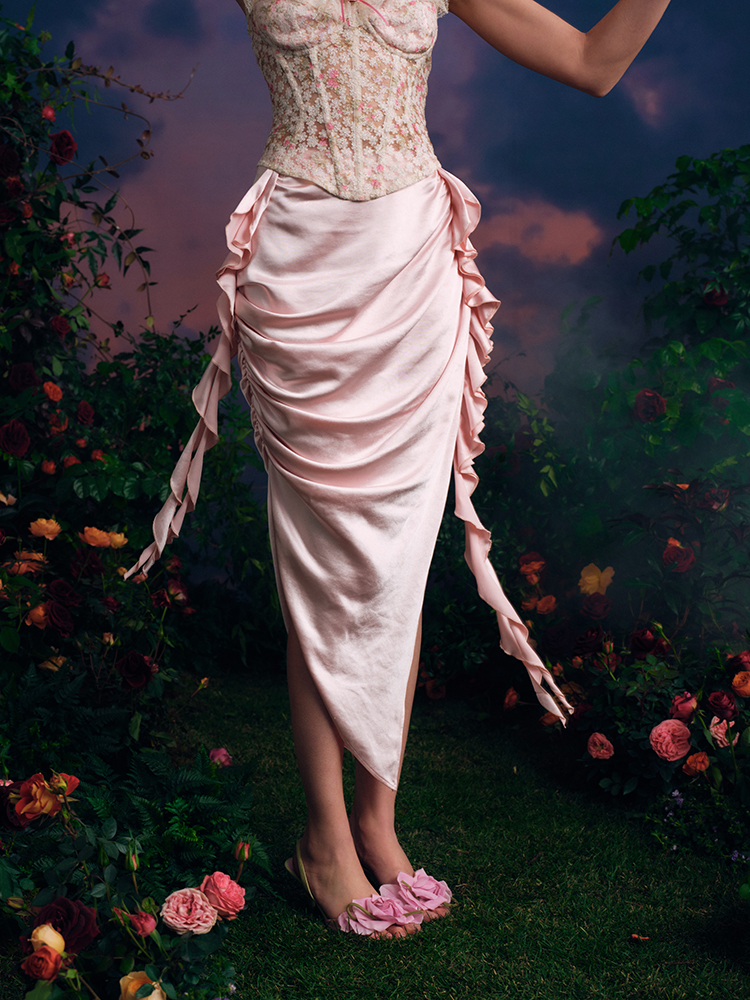 LaceMade Orginal Design Fairyt - Midi Skirt Floral review and price
