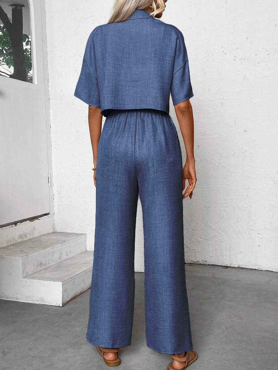 Womens Linen Short Sleeve Shir - Linen Pant Wide review and price