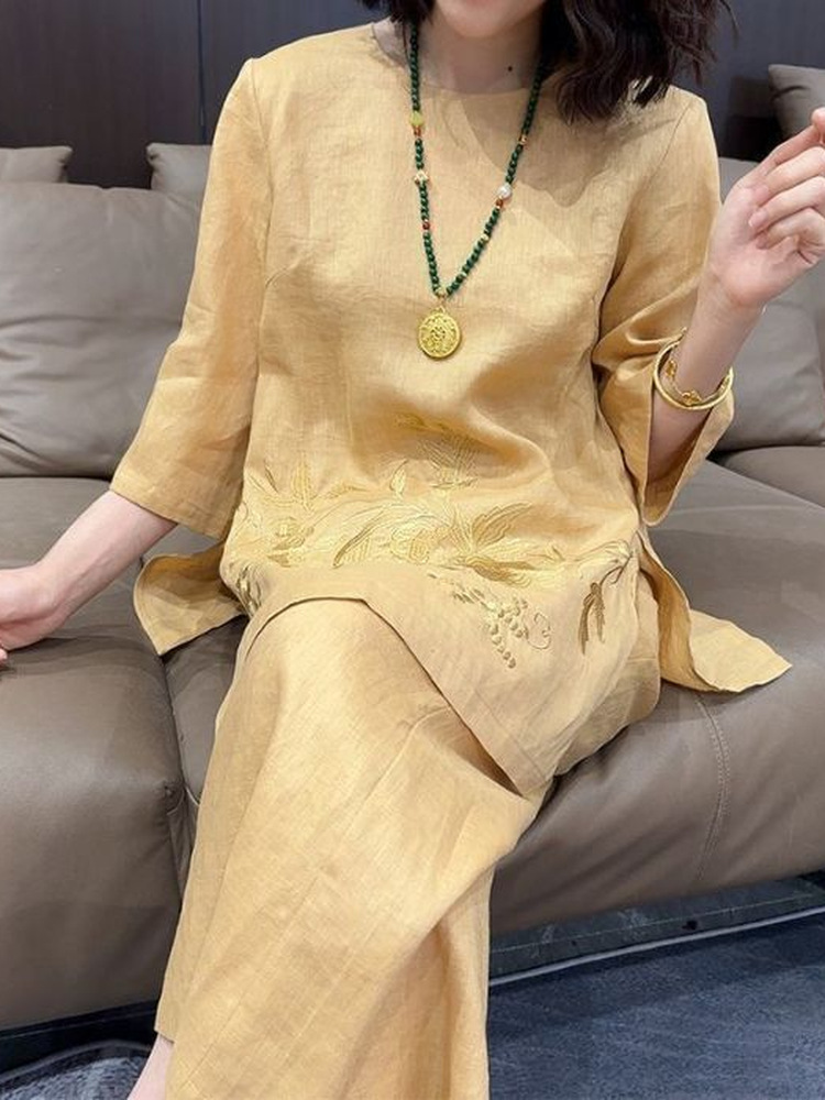 High-End Lightweight Cotton Li - Linen Pant Wide review and price
