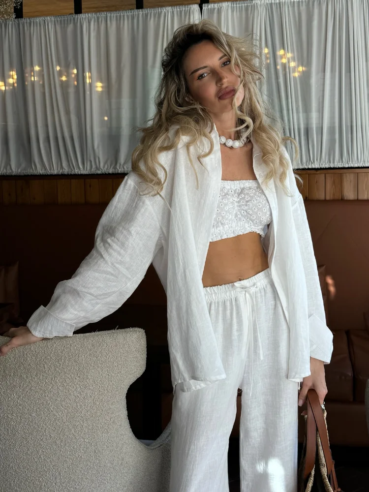 2025 Solid Casual Cotton Linen - Linen Pant Wide review and price