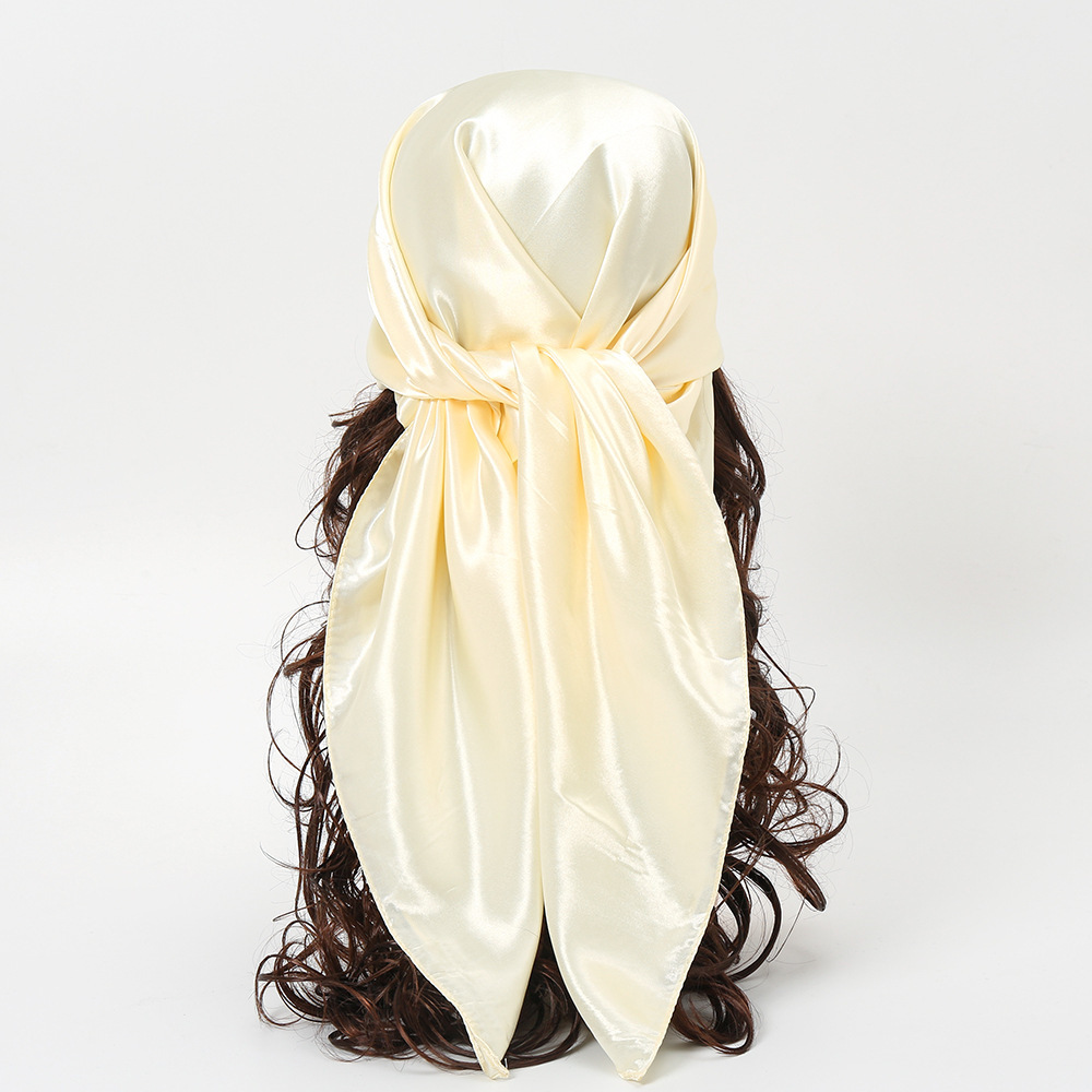 90cm Solid Colors Neckerchief  - Headband Summer Knit review and price